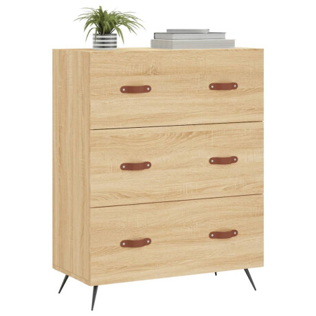 vidaXL Ladekast 69,5x34x90 cm bewerkt hout sonoma eikenkleurig afbeelding3 - 1