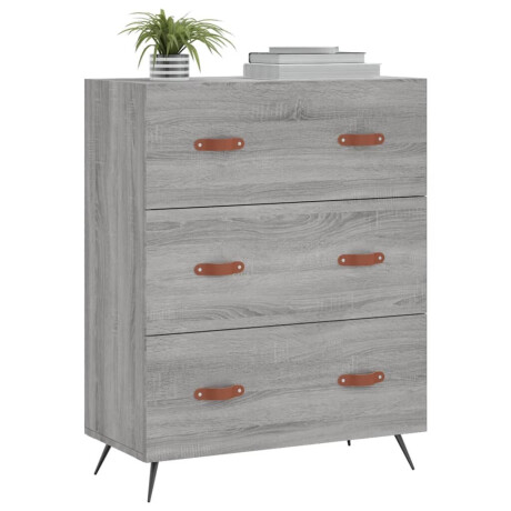 vidaXL Ladekast 69,5x34x90 cm bewerkt hout grijs sonoma afbeelding3 - 1