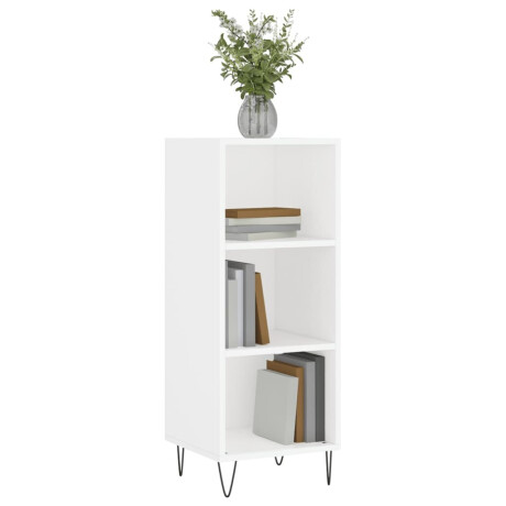 vidaXL Dressoir 34,5x32,5x90 cm bewerkt hout wit afbeelding3 - 1