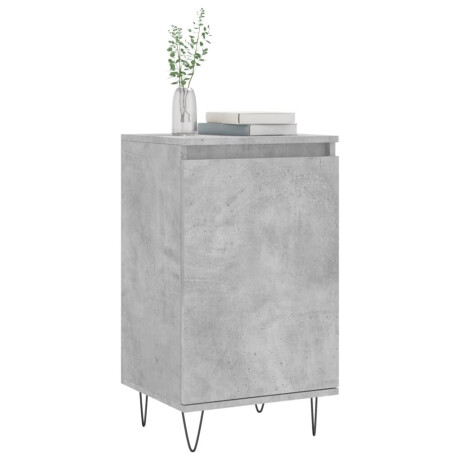 vidaXL Dressoir 40x35x70 cm bewerkt hout betongrijs afbeelding3 - 1