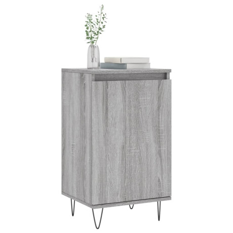 vidaXL Dressoir 40x35x70 cm bewerkt hout grijs sonoma afbeelding3 - 1