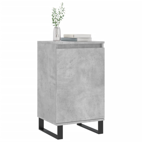 vidaXL Dressoir 40x35x70 cm bewerkt hout betongrijs afbeelding3 - 1