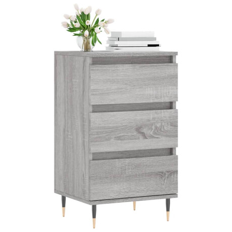 vidaXL Dressoir 40x35x70 cm bewerkt hout grijs sonoma afbeelding3 - 1
