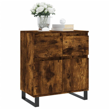 vidaXL Dressoir 60x35x70 cm bewerkt hout gerookt eikenkleurig afbeelding3 - 1