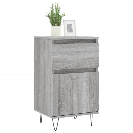 vidaXL Dressoir 40x35x70 cm bewerkt hout grijs sonoma afbeelding3 - 1