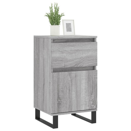 vidaXL Dressoir 40x35x70 cm bewerkt hout grijs sonoma afbeelding3 - 1