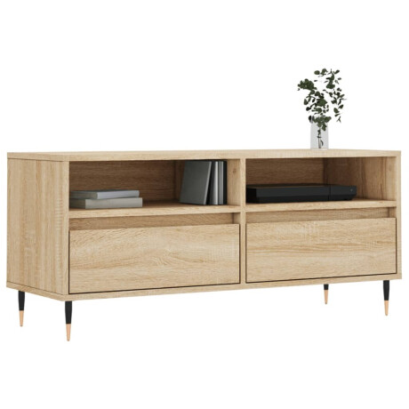 vidaXL Tv-meubel 100x34,5x44,5 cm bewerkt hout sonoma eikenkleurig afbeelding3 - 1
