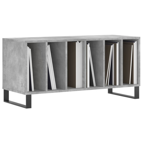vidaXL Platenkast 100x38x48 cm bewerkt hout betongrijs afbeelding3 - 1