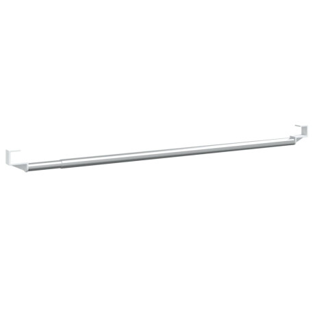 vidaXL Gordijnrails 2 st 40-60 cm aluminium wit en zilverkleurig afbeelding3 - 1