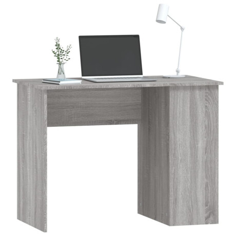 vidaXL Bureau 100x55x75 cm bewerkt hout grijs sonoma eikenkleurig afbeelding3 - 1