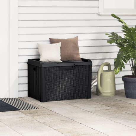 vidaXL Tuinbox 125 L polypropeen antracietkleurig afbeelding3 - 1