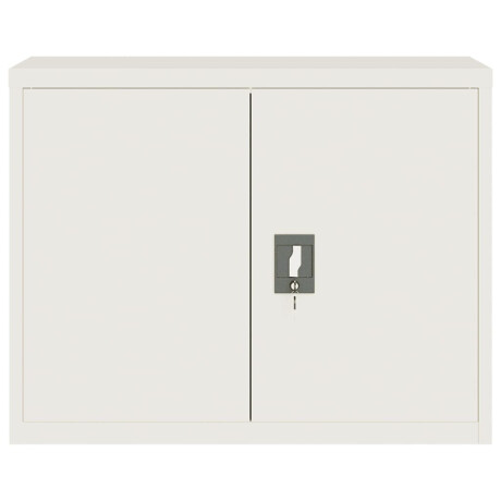 vidaXL Archiefkast 90x40x70 cm staal wit afbeelding3 - 1