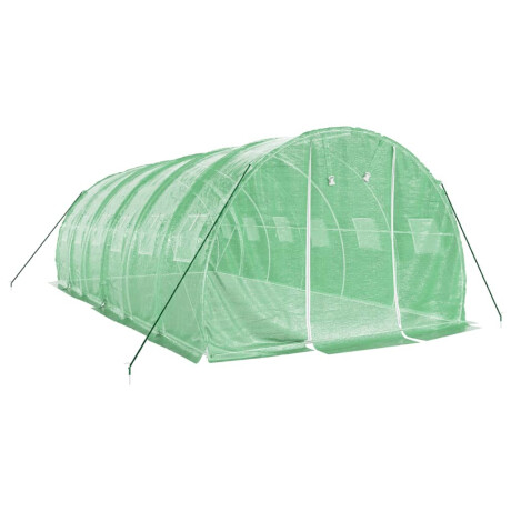 vidaXL Tuinkas met stalen frame 18 m² 6x3x2 m groen afbeelding3 - 1