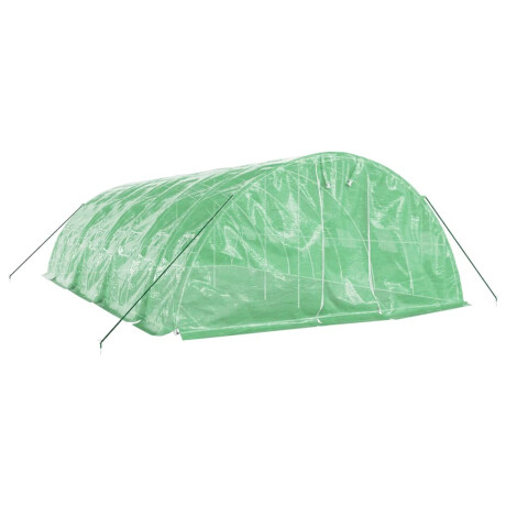 vidaXL Tuinkas met stalen frame 40 m² 8x5x2,3 m groen afbeelding3 - 1