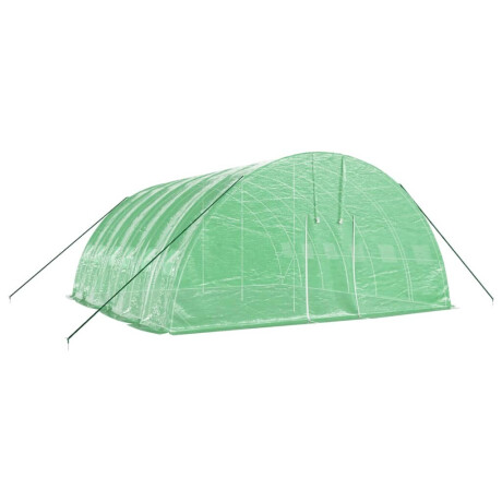 vidaXL Tuinkas met stalen frame 36 m² 6x6x2,85 m groen afbeelding3 - 1
