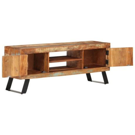 vidaXL Tv-meubel 112x30x45 cm massief gerecycled hout afbeelding3 - 1