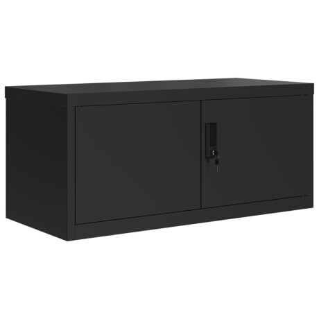 vidaXL Archiefkast 90x40x220 cm staal zwart afbeelding3 - 1