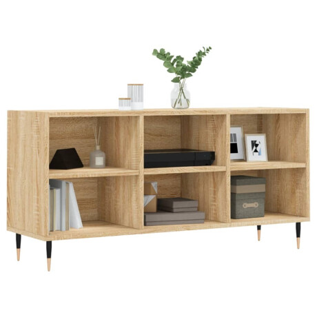 vidaXL Tv-meubel 103,5x30x50 cm bewerkt hout sonoma eikenkleurig afbeelding3 - 1