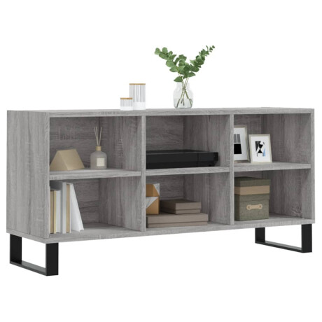 vidaXL Tv-meubel 103,5x30x50 cm bewerkt hout grijs sonoma eikenkleurig afbeelding3 - 1