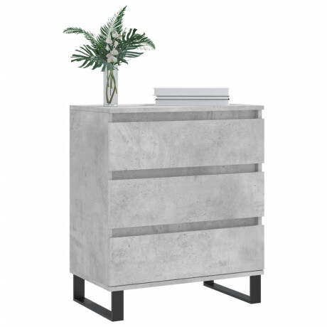 vidaXL Dressoir 60x35x70 cm bewerkt hout betongrijs afbeelding3 - 1