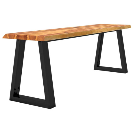 vidaXL Bankje met natuurlijke rand 140 cm massief acaciahout afbeelding3 - 1