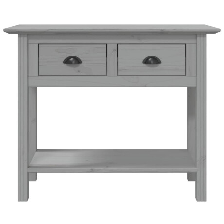 vidaXL Wandtafel BODO 91x35x74 cm massief grenenhout grijs afbeelding3 - 1