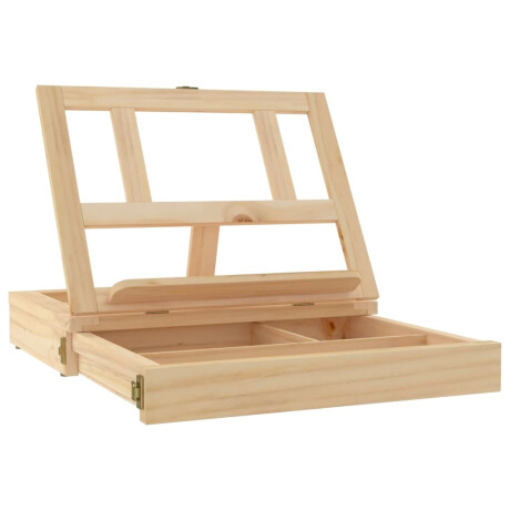 vidaXL Tafelezel met lade 33,5x25,5x7 cm massief grenenhout afbeelding3 - 1