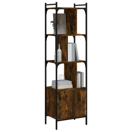 vidaXL Boekenkast met deur 44,5x30x154,5 cm hout gerookt eikenkleurig afbeelding3 - 1