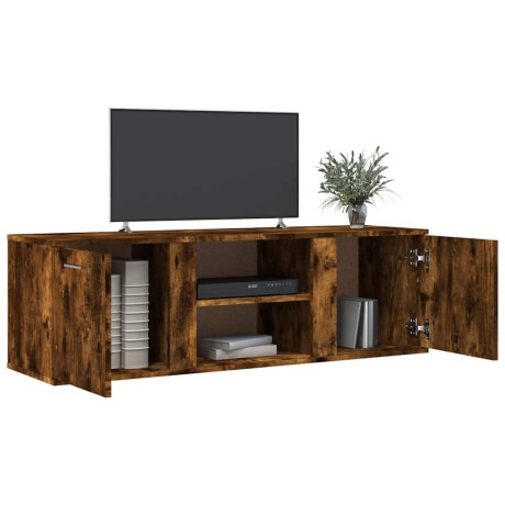 vidaXL Tv-meubel 120x34x37 cm bewerkt hout gerookt eikenkleurig afbeelding3 - 1