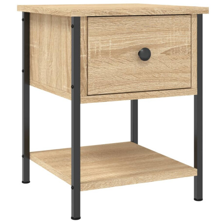 vidaXL Nachtkastjes 2 st 34x35,5x45 cm sonoma eikenkleurig afbeelding3 - 1