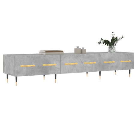 vidaXL Tv-meubel 150x36x30 cm bewerkt hout betongrijs afbeelding3 - 1