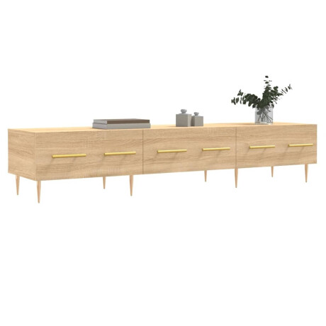 vidaXL Tv-meubel 150x36x30 cm bewerkt hout sonoma eikenkleurig afbeelding3 - 1