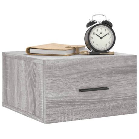 vidaXL Nachtkastjes 2 st wandgemonteerd 35x35x20 cm grijs sonoma eiken afbeelding3 - 1