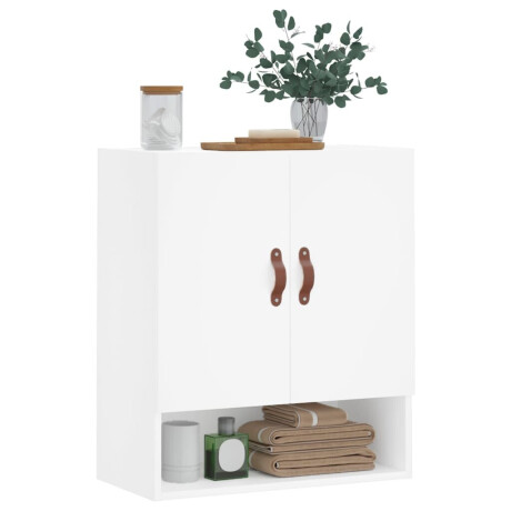 vidaXL Wandkast 60x31x70 cm bewerkt hout wit afbeelding3 - 1