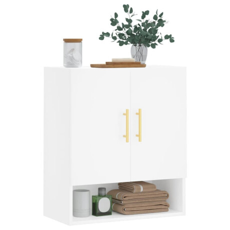 vidaXL Wandkast 60x31x70 cm bewerkt hout wit afbeelding3 - 1