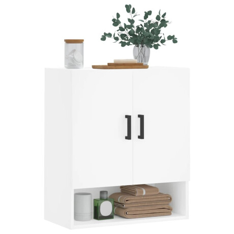 vidaXL Wandkast 60x31x70 cm bewerkt hout wit afbeelding3 - 1