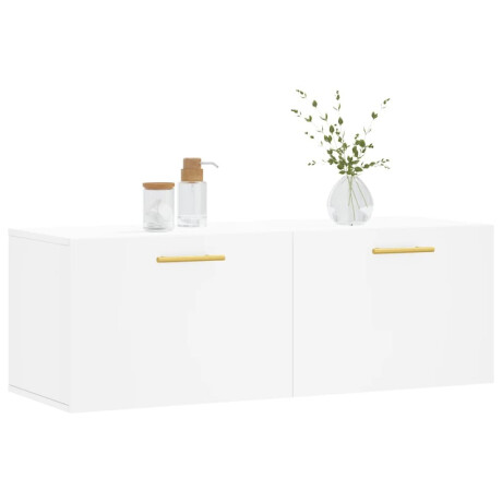 vidaXL Wandkast 100x36,5x35 cm bewerkt hout wit afbeelding3 - 1