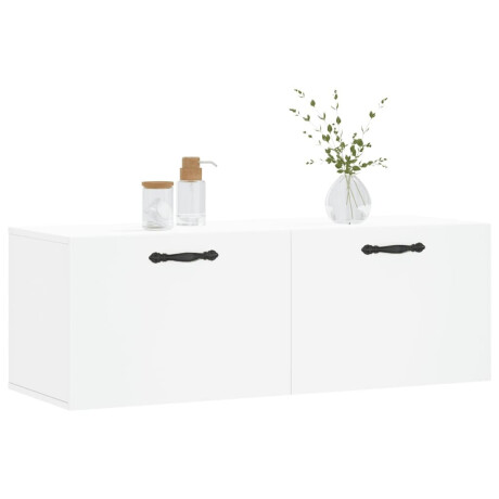 vidaXL Wandkast 100x36,5x35 cm bewerkt hout wit afbeelding3 - 1