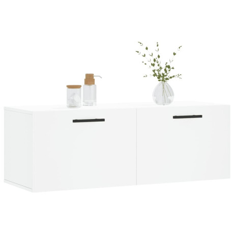 vidaXL Wandkast 100x36,5x35 cm bewerkt hout wit afbeelding3 - 1
