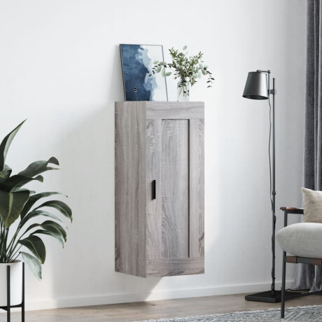 vidaXL Wandkast 34,5x34x90 cm bewerkt hout grijs sonoma eikenkleurig afbeelding3 - 1