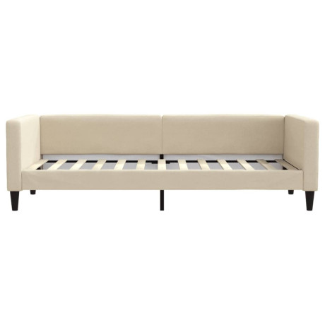 vidaXL Slaapbank 80x200 cm stof crèmekleurig afbeelding3 - 1