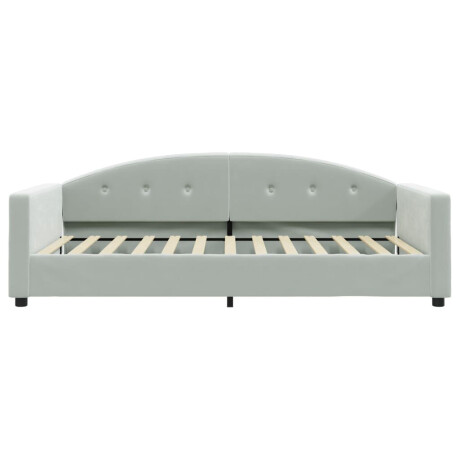 vidaXL Slaapbank 100x200 cm fluweel lichtgrijs afbeelding3 - 1