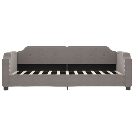 vidaXL Slaapbank 100x200 cm stof taupe afbeelding3 - 1