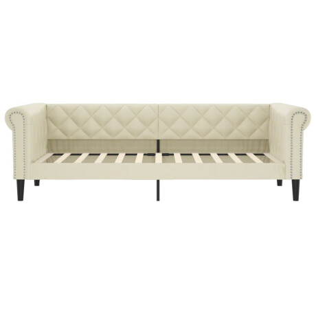 vidaXL Slaapbank 80x200 cm kunstleer crèmekleurig afbeelding3 - 1