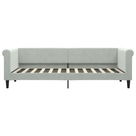 vidaXL Slaapbank 80x200 cm fluweel lichtgrijs afbeelding3 - 1