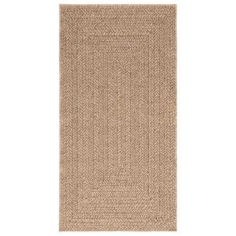 vidaXL Vloerkleed ZIZUR binnen en buiten 80x150 cm jute look afbeelding3 - 1