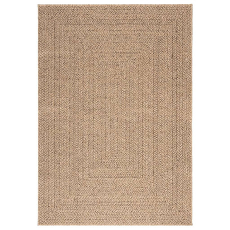 vidaXL Vloerkleed ZIZUR binnen en buiten 140x200 cm jute look afbeelding3 - 1