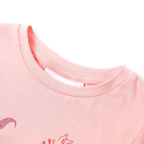 vidaXL Kindershirt 128 roze afbeelding3 - 1