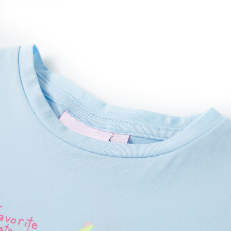 vidaXL Kindershirt 128 zachtblauw afbeelding3 - 1