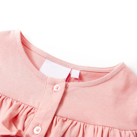 vidaXL Kindershirt 128 middelroze afbeelding3 - 1